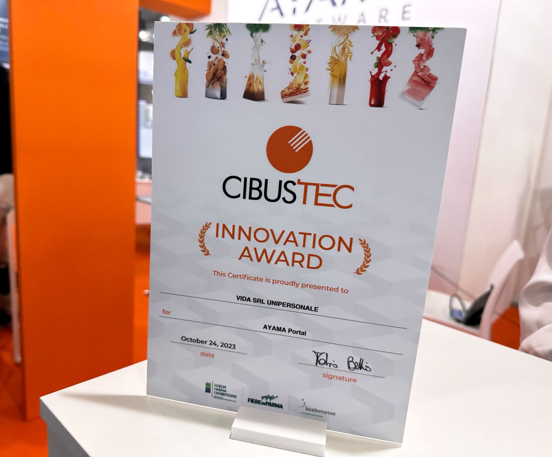 CIBUS 2023 - Premio assegnato ad AYAMA