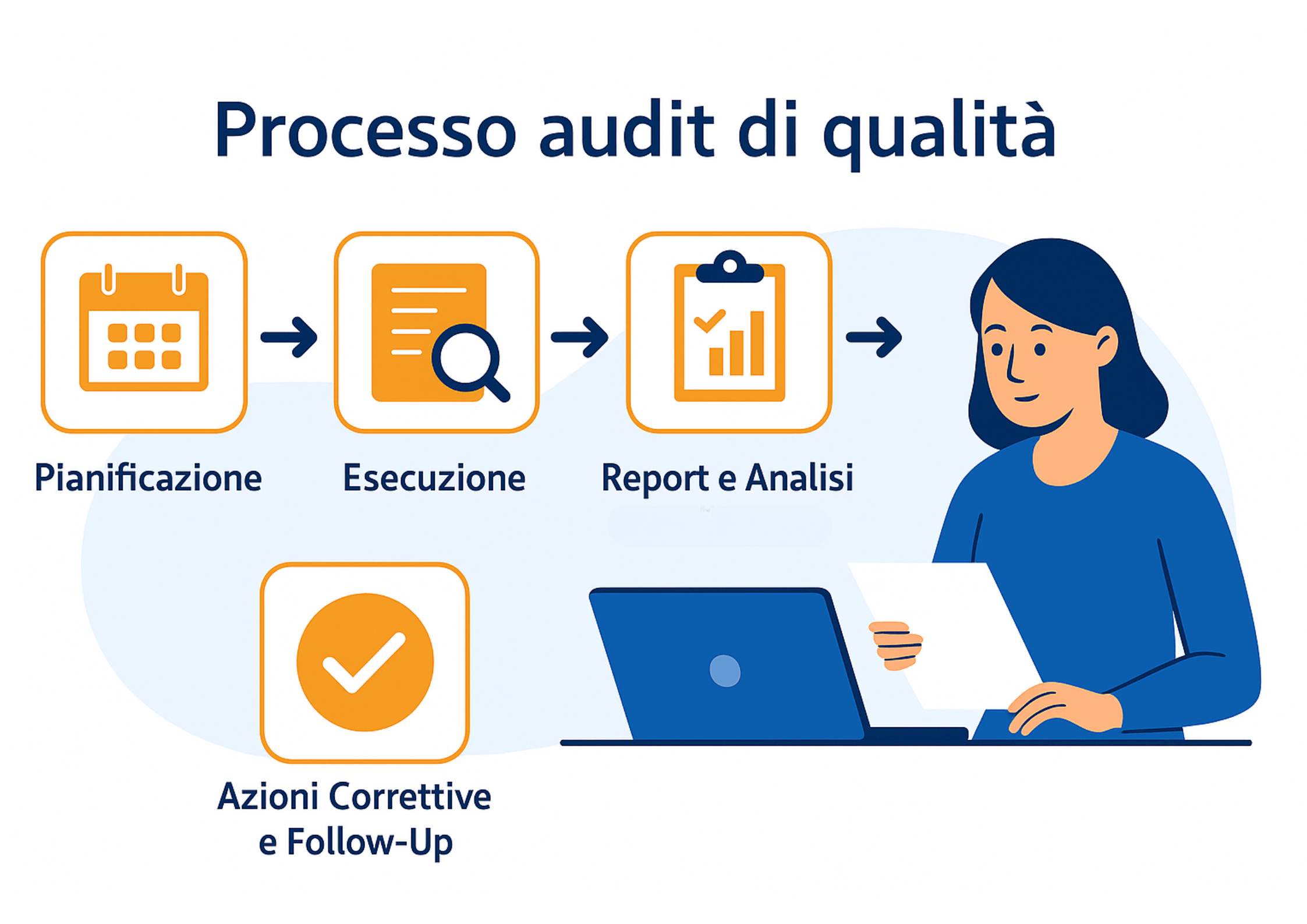 fasi processo audit qualità